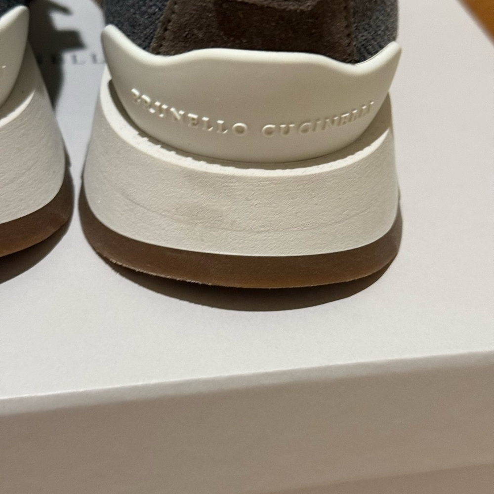Brand New In Box Brunello Cucinelli Sparkling Knit Sneakers 38.5 - Picture 11 of 16